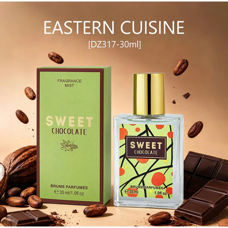 Chocolate-shaped Gourmet Perfume 30ml Sweet Caramel Marshmallow Vanilla Eau De Toilette Long-lasting Fragrance женские духи