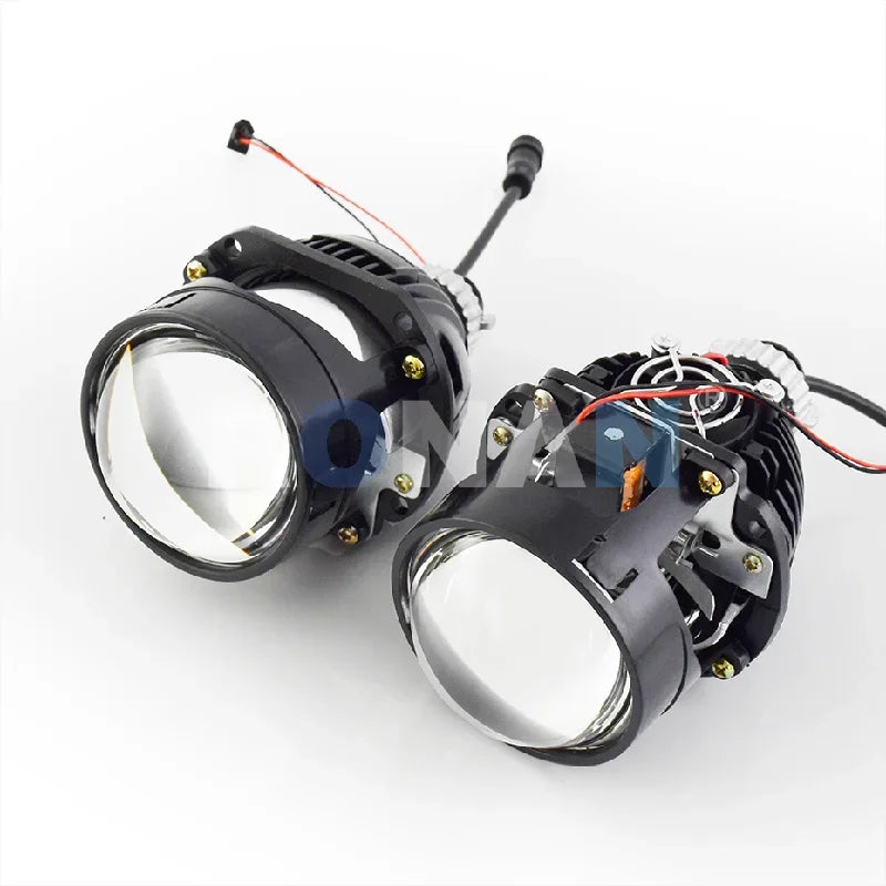 Ronan 2.5INCH 42W 6000K HD Bi-LED Projector Lens Dual LED Chips for H1 H4 H7 9005/9006 Socket Car Lossless Upgrade Retrofit