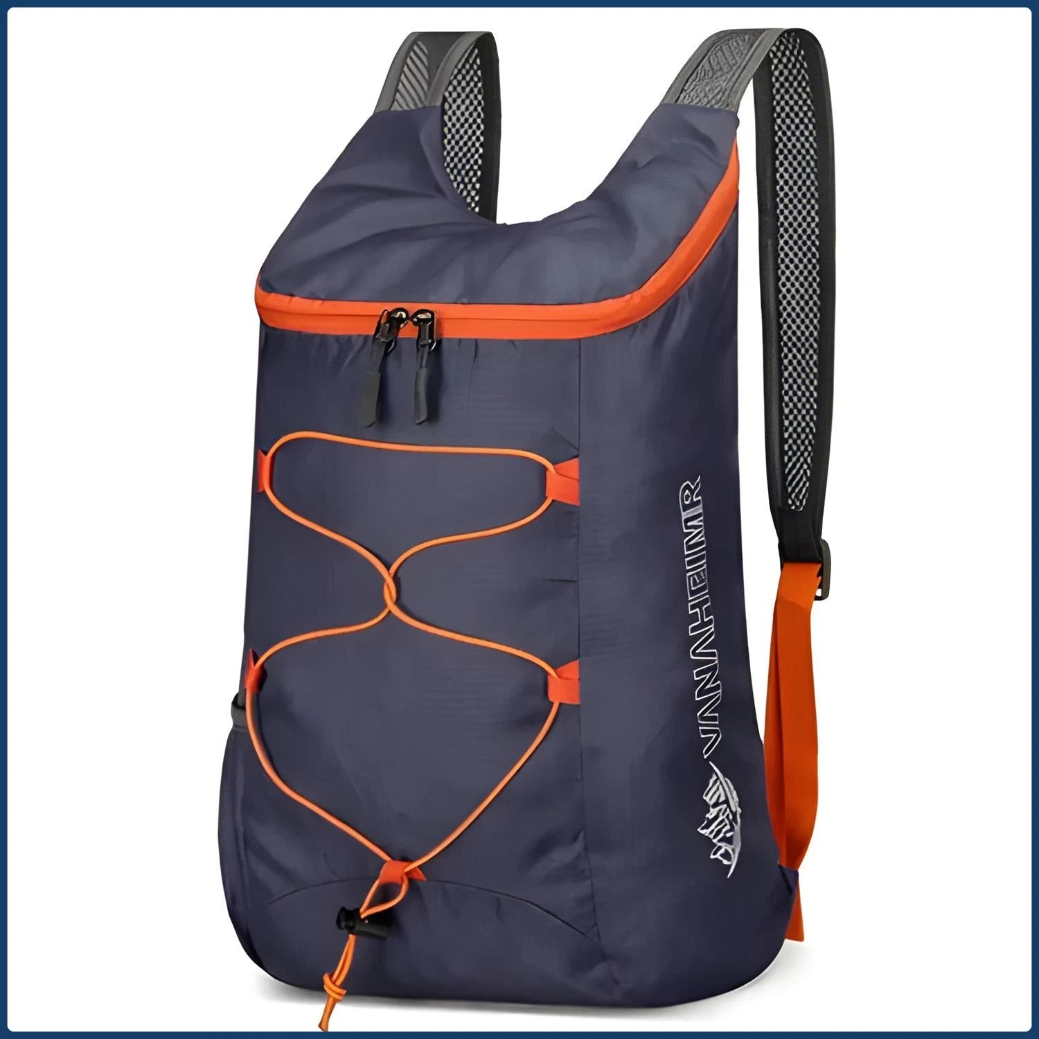 Multifunctional Outdoor Folding Backpack High Density Lightweight Waterproof Nylon Fabric Sports Bag for Camping Hiking Travel