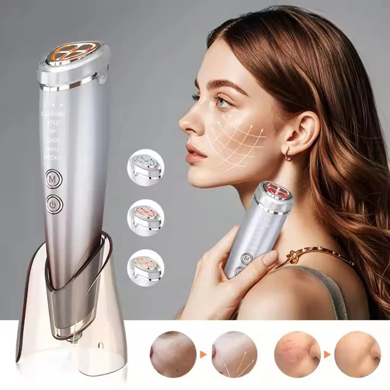 Home Beauty Instrument High Frequency Lifting Machine RF Face Massager Skin Care Tool for HIUFU Facial Lifting and Eye Tightenin