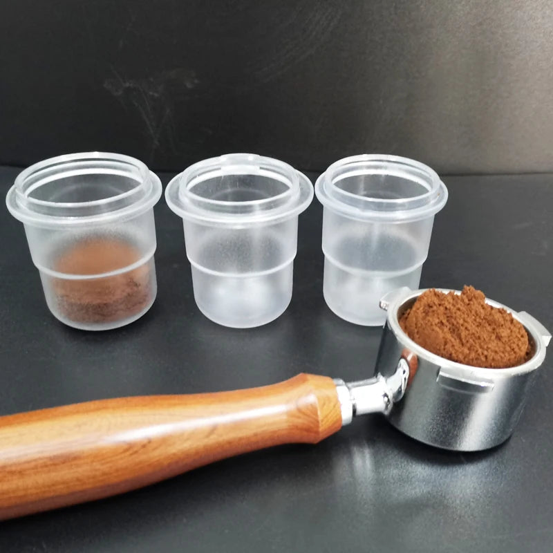 51/58mm Coffee Dosing Cup for 51/58mm Espresso Portafilters Concentrated Extraction 120ml Coffee Powder Cup/Feeder