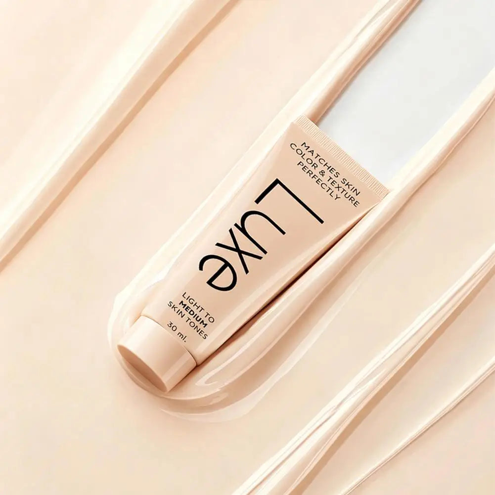 LUXE Waterproof Concealer 30ml Matching Foundation Full Coverage Makeup Easy Base Long Lasting Hide Blemishes Even Skin Tone