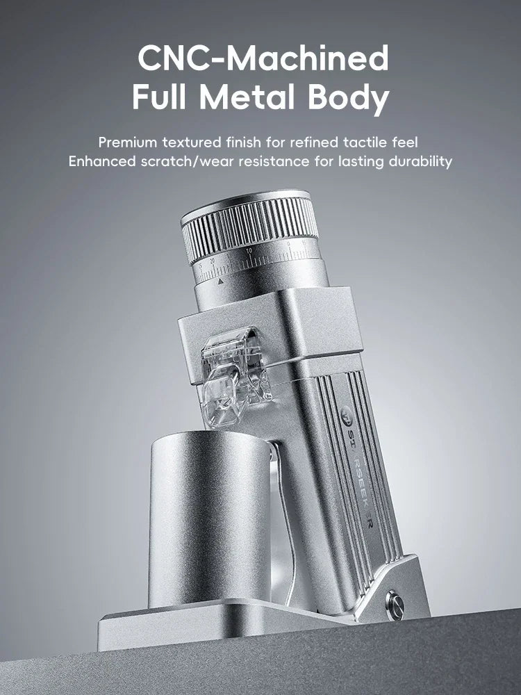 E55Pro Electric Coffee Grinder 55MM Titanium Cone Burr Stepless Adjustment Espresso Brew Coffee Bean Grinder Black