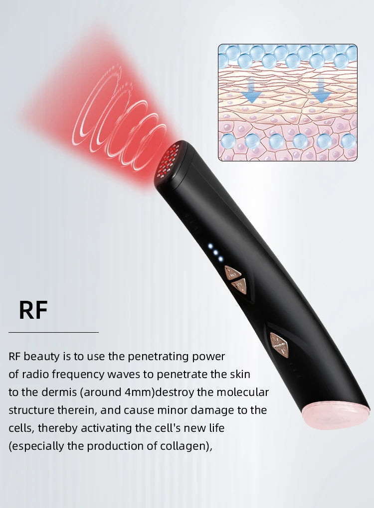 Lesen beauty Multifunction Skin care Device Pro Hot Compress Skin Care LED Light Therapy EMS Face Lifting Beauty Massager beauty