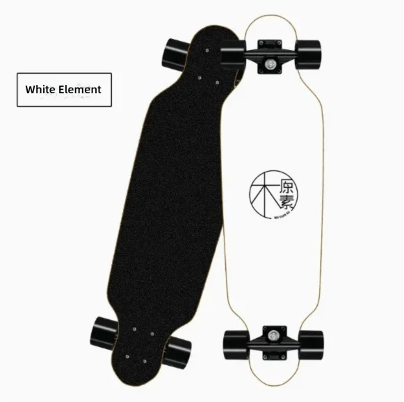 Korean Style Mini Dancing Four-Wheel Short Skateboard, Street Cruising Portable Commuter Skate Board for Adults Teenagers Boys