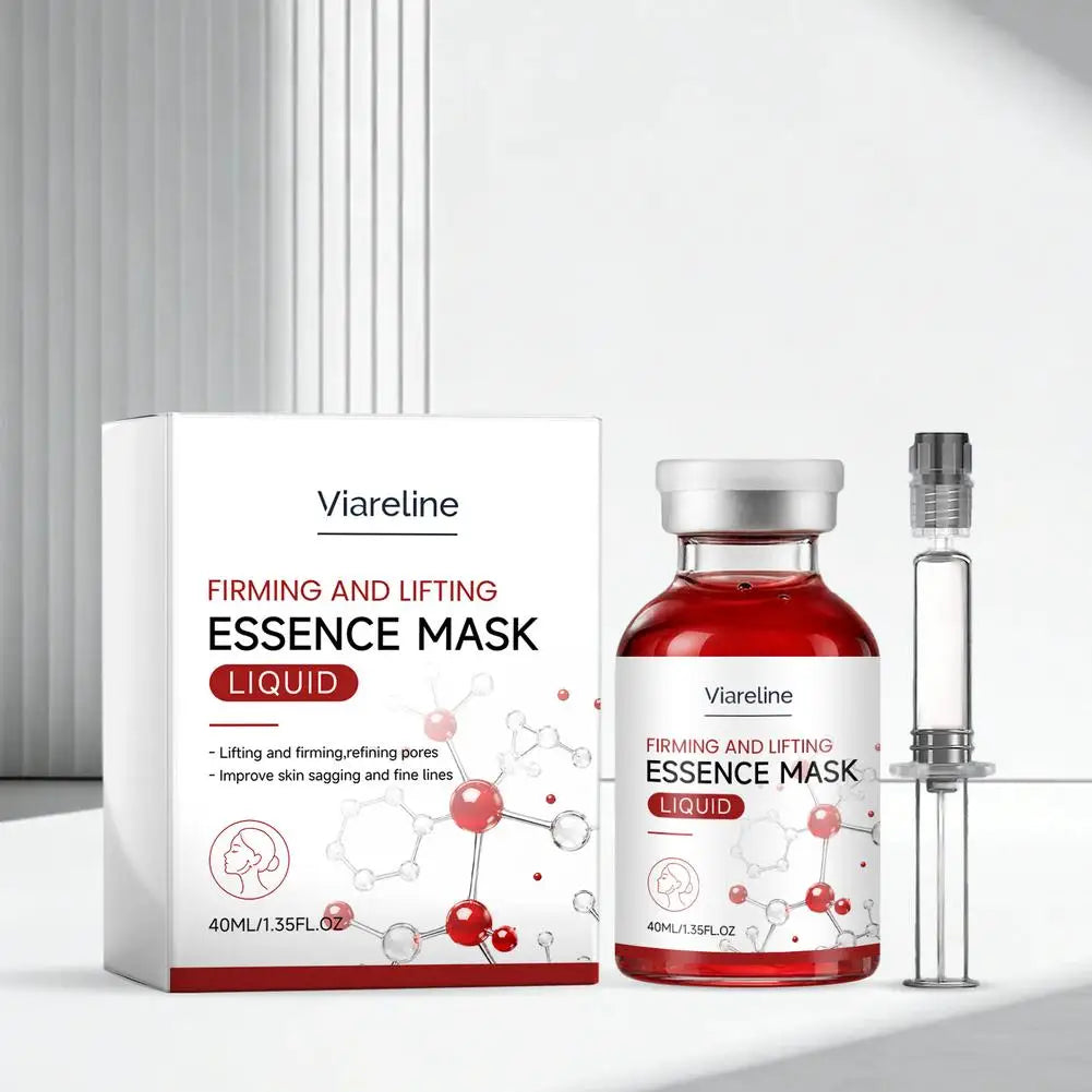 Lifting Firming Essence Mask Liquid 40ml Deep Hydrating Face Serum for Fine Lines & Sagging, Pore Minimizing Skin Care