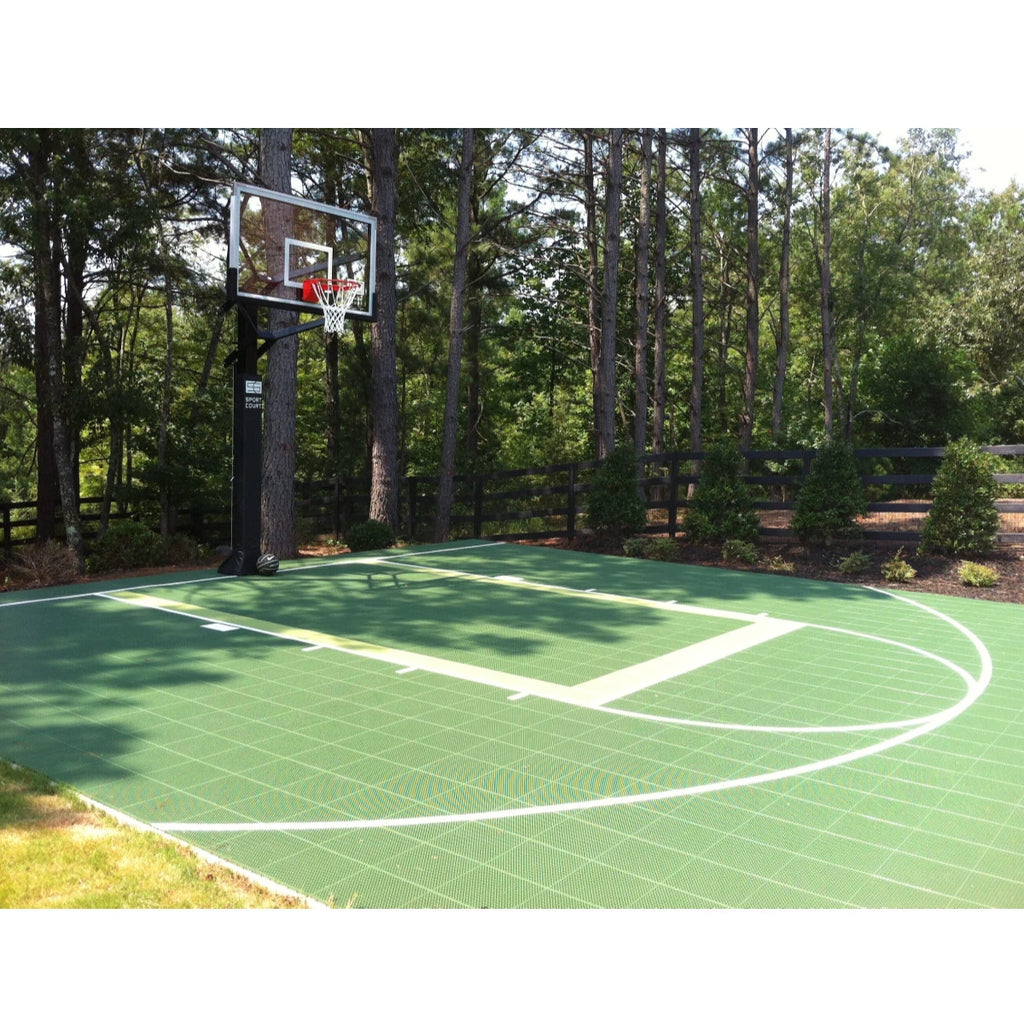 Customizable Half Basketball Court Flooring Interlocking Tiles CE Certified