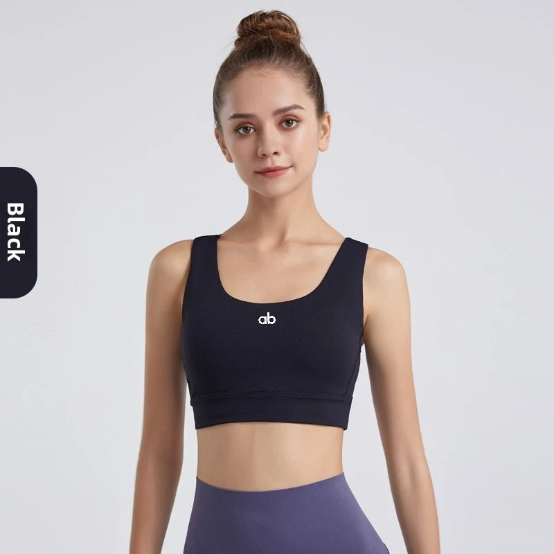 2026 New Cross‑Back Nake Feeling Sports Bra Women High Support Shockproof Push‑Up Removable Pads Outerwear Yoga Gym Training Bra