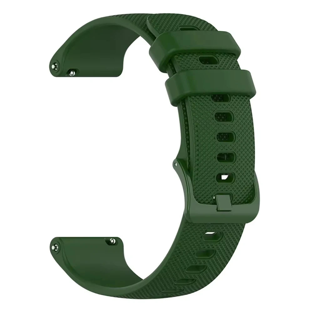 Silicone Strap 20mm For Garmin Forerunner 645 165 245 245M/Vivoactive 5 3 Wristband Bracelet For For Garmin Venu SQ SQ2 Band