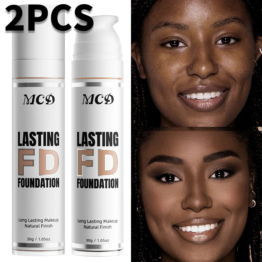 2pcs Shade Full Coverage Concealer 9 Color to Choose Liquid Foundation Makeup Natural High Coverage Base Makeup Cushion Foundation Cream Matte Face Makeup for Women Gifts Face Cosmetics Beauty