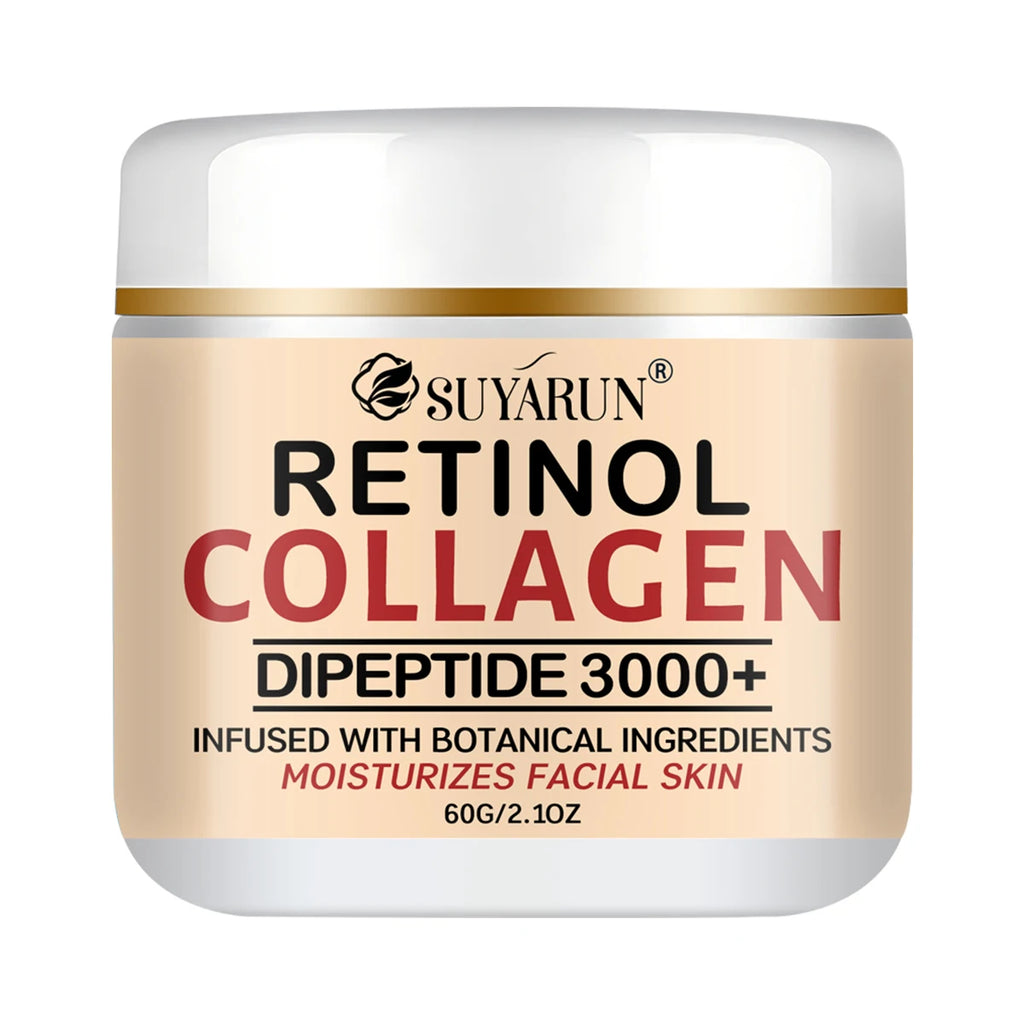 SUYARUN Retinol Collagen Face Cream Hydrating Moisturizing Anti-Aging Wrinkle Firming Night Cream for All Skin Types.