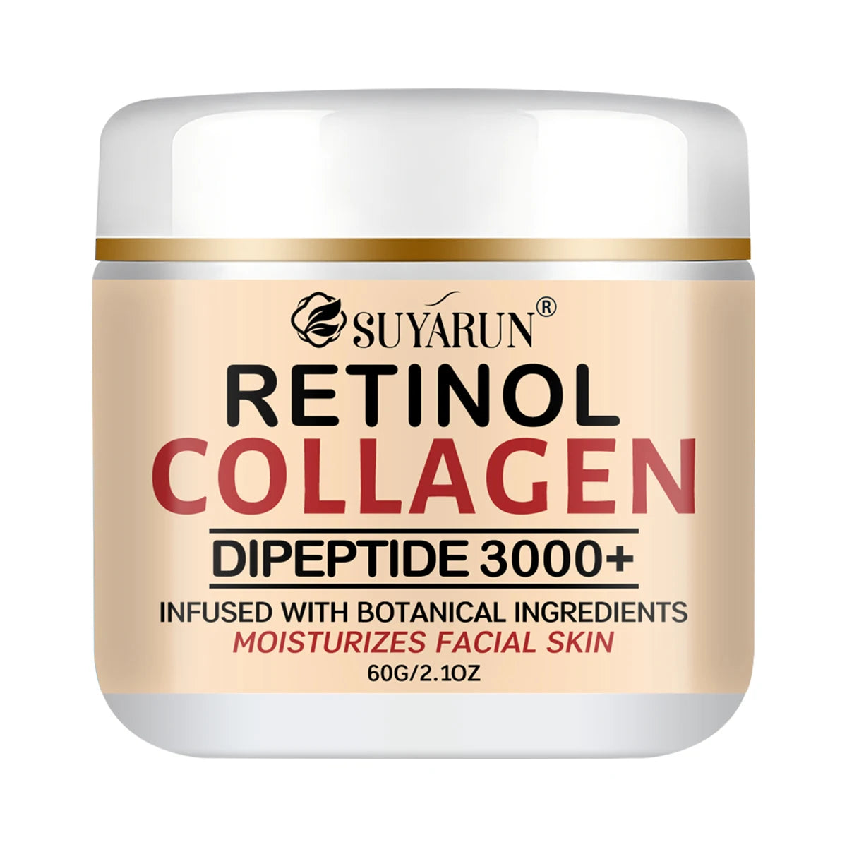 SUYARUN Retinol Collagen Face Cream Hydrating Moisturizing Anti-Aging Wrinkle Firming Night Cream for All Skin Types.