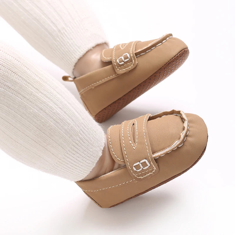 Solid Color Baby Casual Soft Soled Walking Shoes Suitable For 0-1 Year Old Infants And Toddlers Bean Shoes And Forefoot Shoes