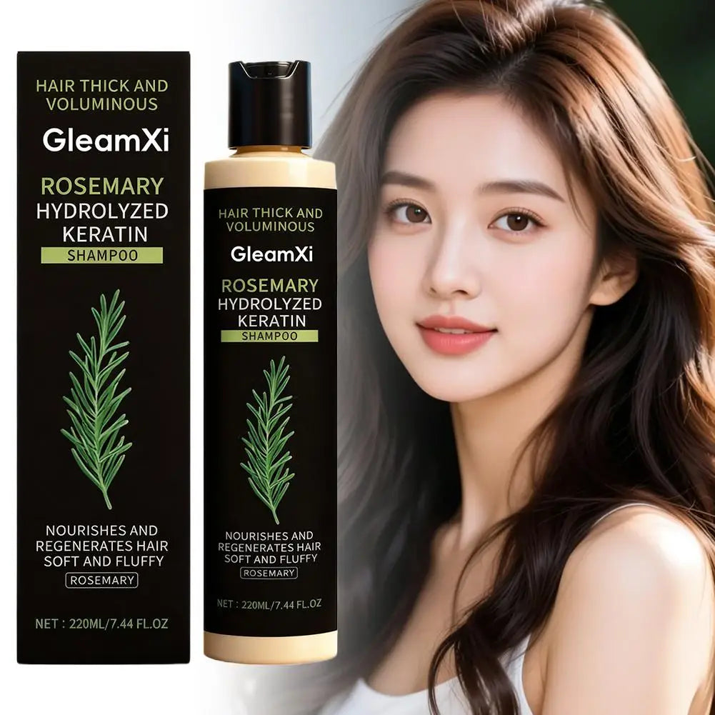 2PCS Rosemary Hair Shampoo Volumizing and Thickening Strengthening and Oil Control Nourishes and Repairs Hair Oil Adds Volume