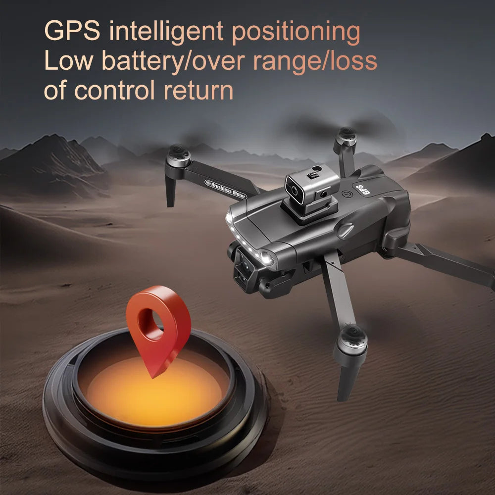 Original V198MAX Drone 8K Profesional FPV Brushless Laser obstacle avoidance Aerial Optical Foldable Quadcopter Mini 4K Dron
