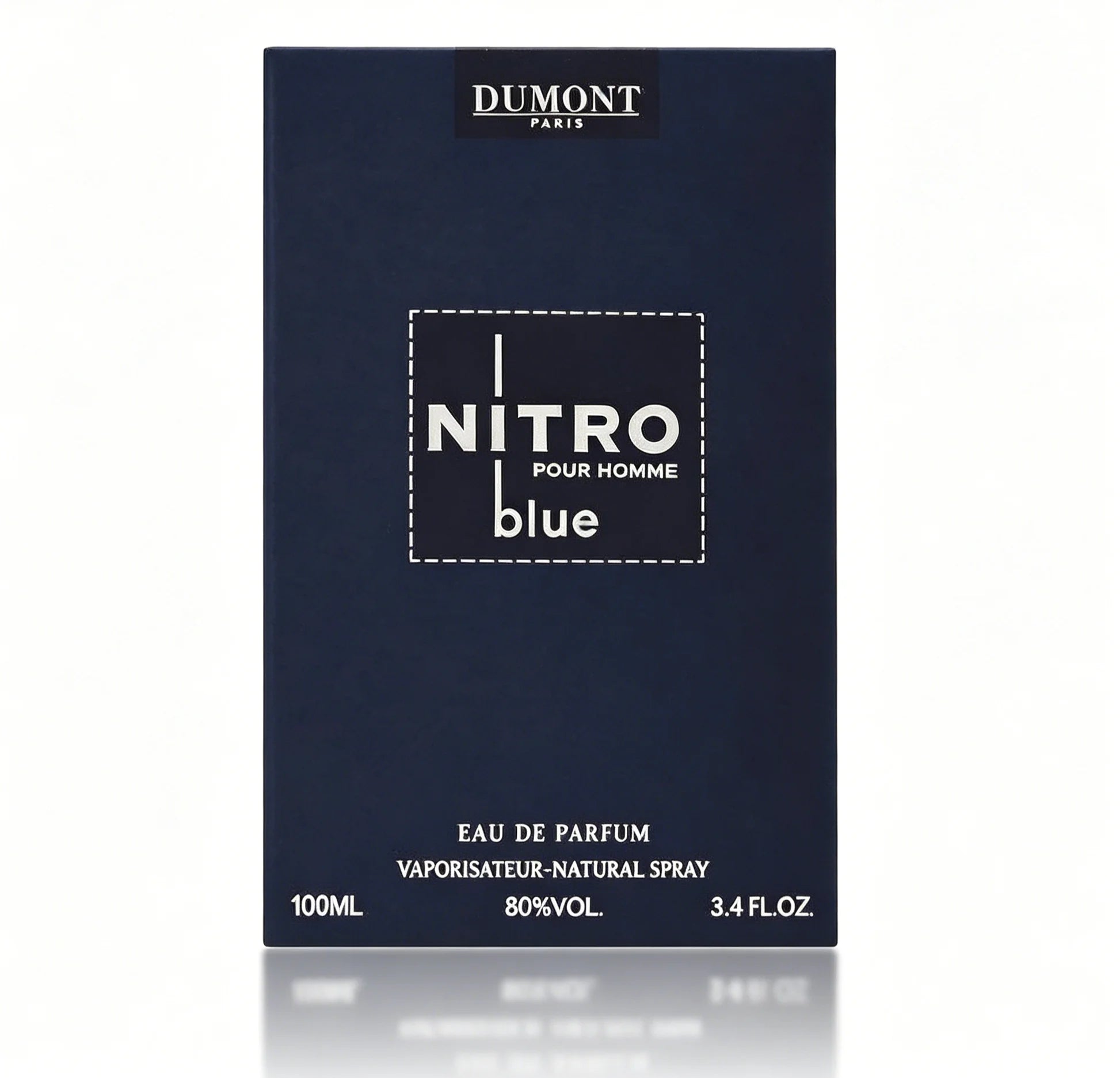 Dumont Nitro Blue 3.4 Fl Oz Eau De Toilette for Men – Fresh, Aquatic, Floral, Woody – Luxurious Long-Lasting Scent