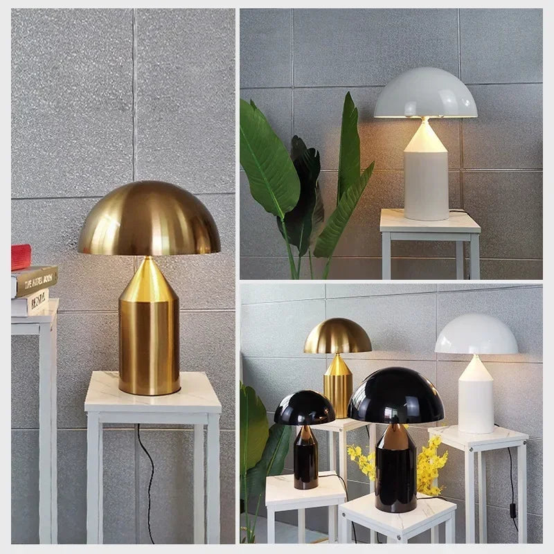 Italian Designer Mushroom Table Lamp Led Desk Light