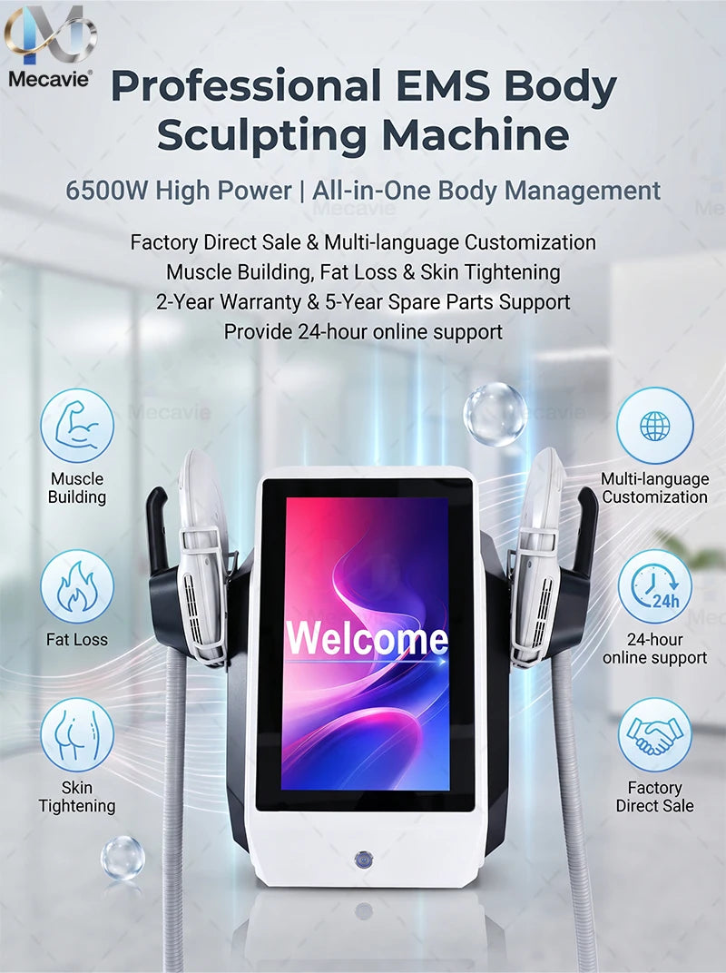 Technology 6500W NEO RF Body Slimming Machine Fat Burning Muscle Toning Device for Abdomen Thighs Pelvic‌ Whole Body