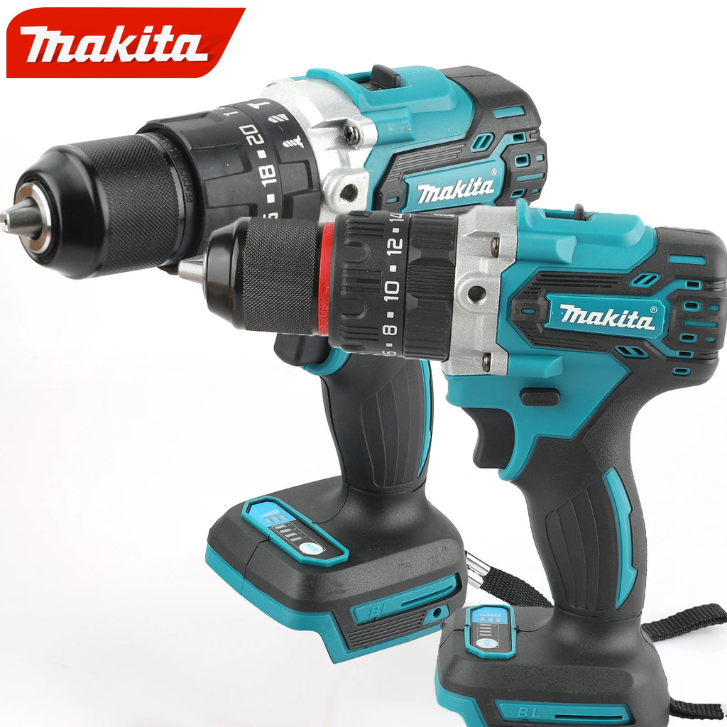 Makita brushless household high torque electric screwdriver 18V lithium-ion charging impact drill DDF487 13mm red and black