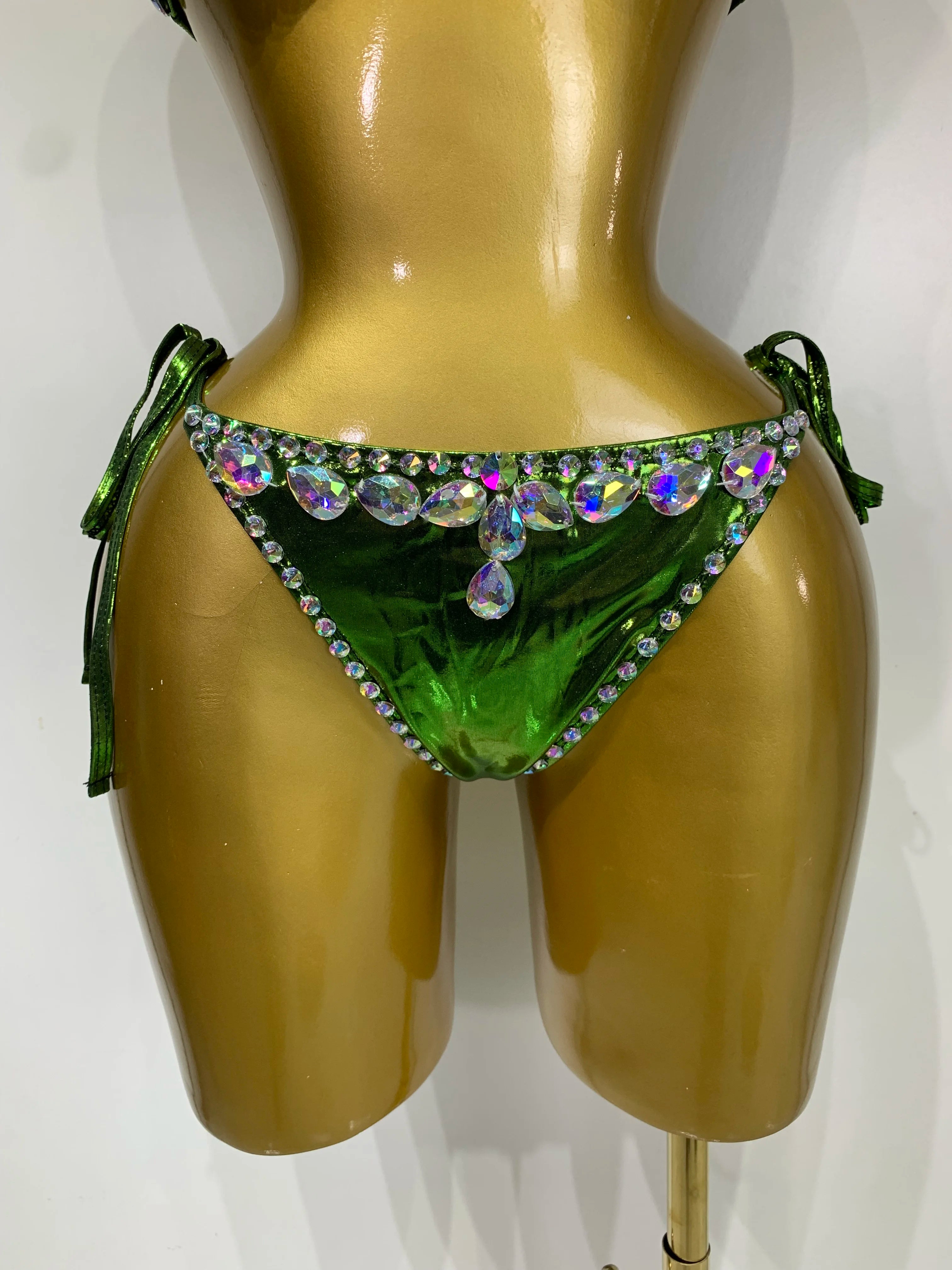 Newest Crystal Bikini Swimwear Fashion Bar Bikini Blingbling Swimwear Bikini Popular Bathingsuit Bikini Nightclub Stage Outfit