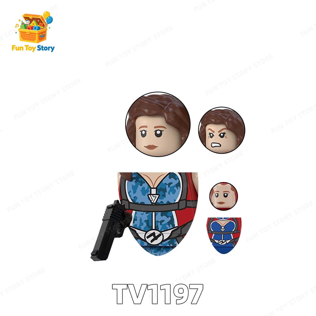 TV6224 TV Watchdog Series, Assembled Building Blocks, Human Toys, Collected by Film and Television Enthusiasts, Gifts for People