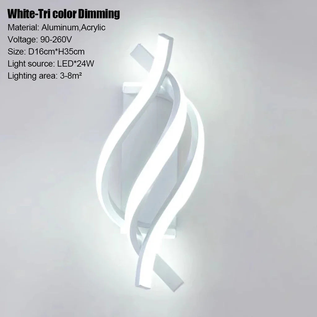 Modern LED Wall Lamp Home Line Decoration Wall Lamp Living Room Background Wall Bedroom Headboard Lighting Indoor lighting