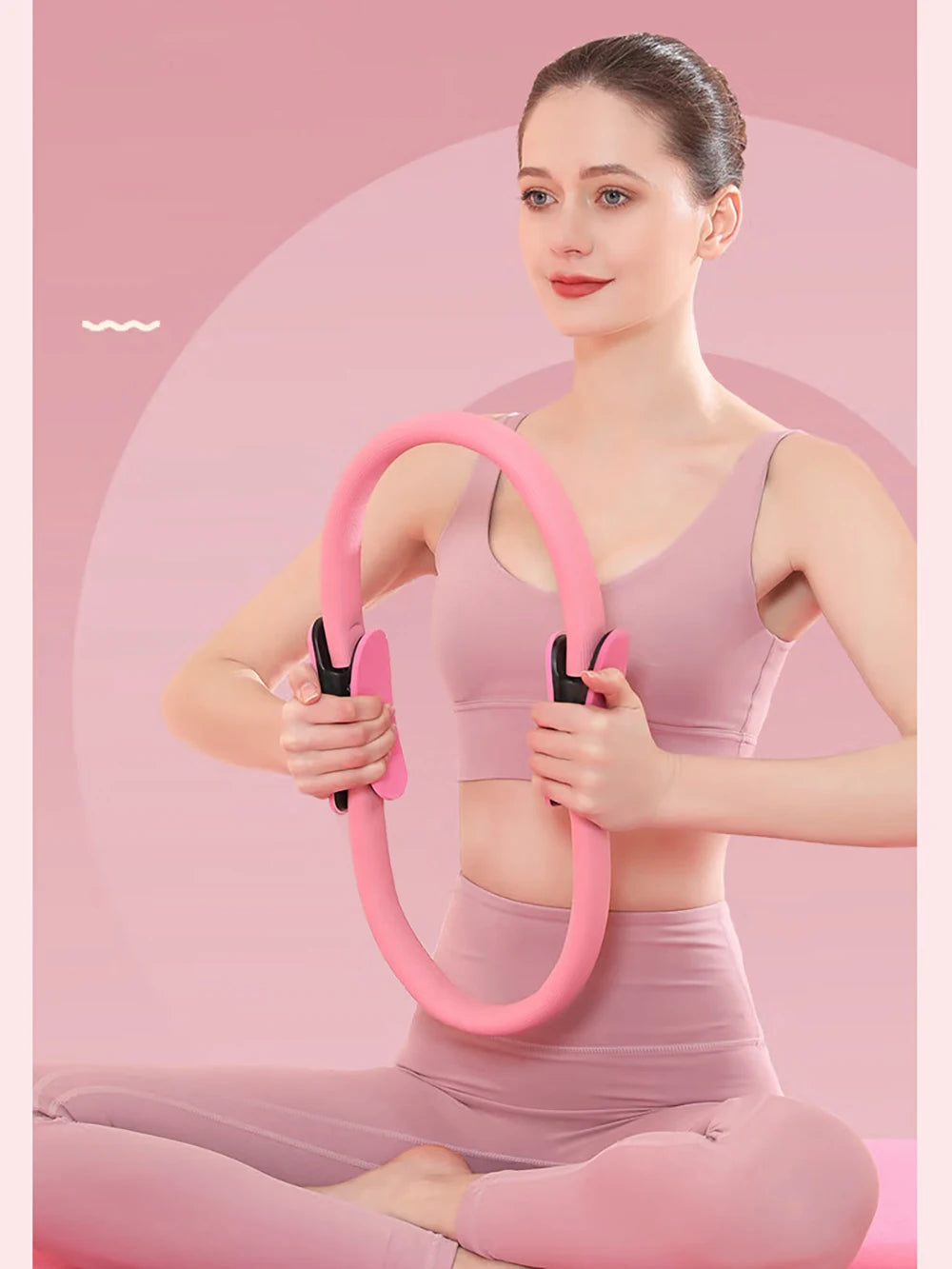 Yoga Pilates Ring Magic Circle Women Resistance Home Workout Back Thin Legs Shaping Postpartum Pelvic Floor Muscle Training