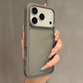 Original Translucent Glossy Matte Texture Case For iPhone 17 16 15 14 13 Pro Max Business Simple Armor Shockproof Hybrid Cover