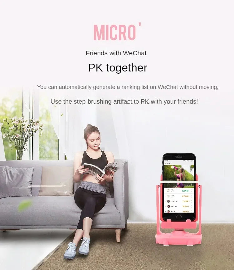 Mobile Phone Walking Swing Shaker Holder Automatic Device Phone Pedometer Step Counter Shaking Accessories Silent For All Phones