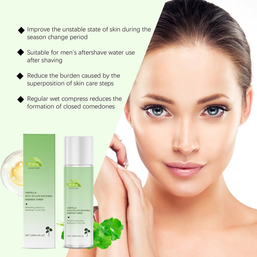 Centella Asiatica Skincare Set Moisturizing Toner Friming Facial Serum Soothing Cream Shrink Pores Deep Cleansing Face Wash Foam