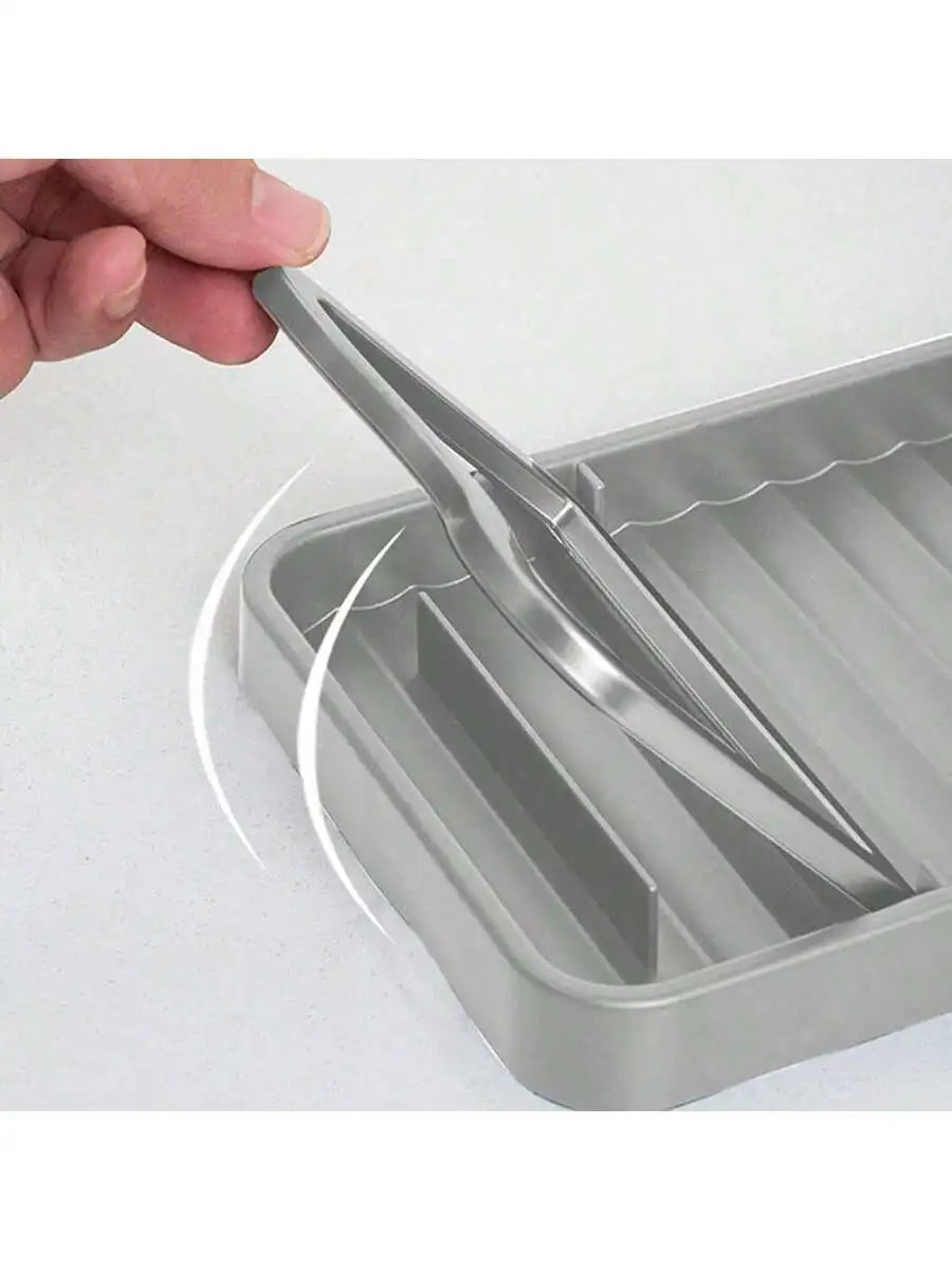 1PC  Organizer Multifunctional Cooking Utensil Holder Keep， Counter Clean Anti Spill Rack Kitchen Tools Accessories