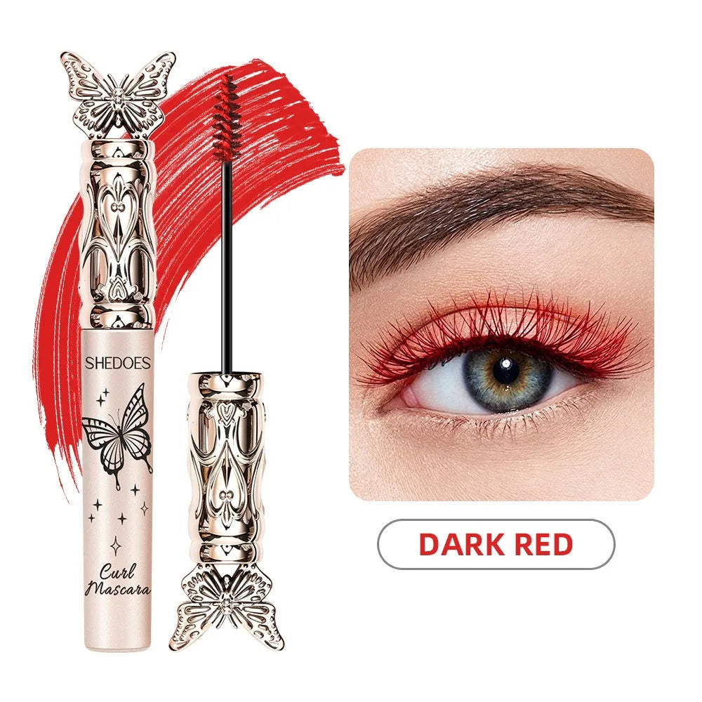 Colorful Lash Mascara Thin Precision Brush Lengthen Curly Volumize Waterproof Smudge Proof Long Lasting Eye Makeup Cosmetics