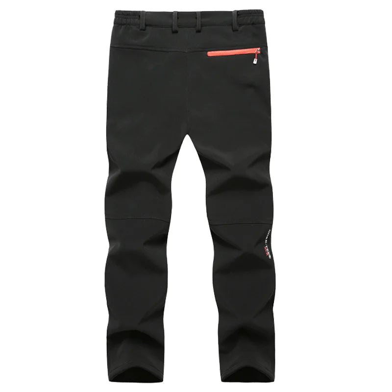 New Men's Customize Your Logo Winter Outdoor Hiking Trousers Camping Climbing Fishing Skiing Trekking Softshell Warm Pants