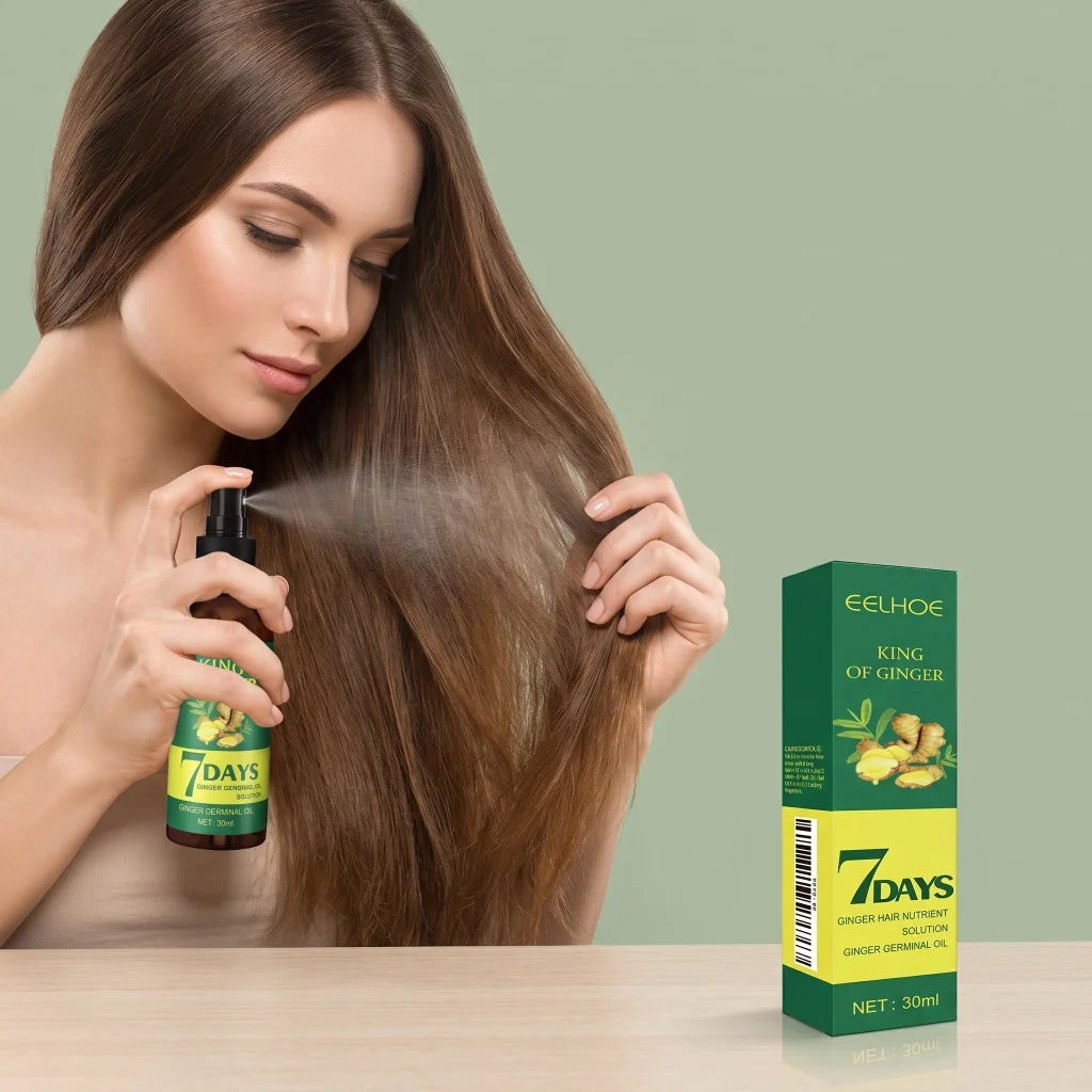 Ginger Germinal Hair Spray Nourish Scalp Strengthen Weak Hair Roots Improve Thin Brittle Hair Mild Daily Scalp Care Liquid 30ml