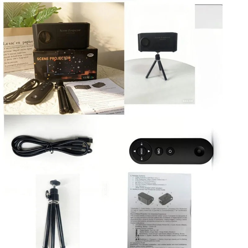 Dynamic Firefly Starry Sky Projection Light Ambient Light Outdoor Waterproof Gypsy LED Light