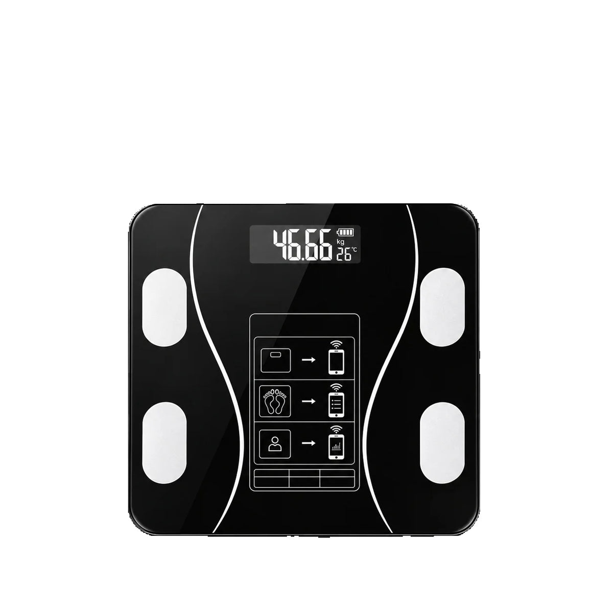 Digital Bathroom Scale USB Rechargeable Rounded Corners Digital Bathroom Scale for Home Weight Tracking Top Rated 2026