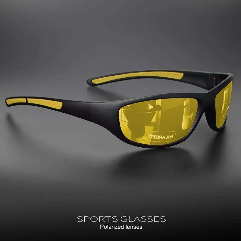1/3PCS Polarized Sports Sunglasses Set High-Quality Photochromic Wraparound Lenses for Cycling Fishing Driving Night Vision, UV