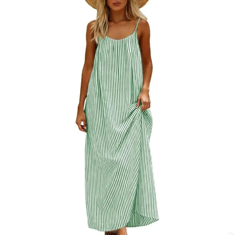 77HE Dresses for Women Backless Cami Dress Casual Vacation House Beach Sleeveless with Back Tie