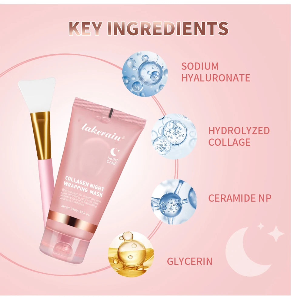 Skincare Koreans Originales Deep Collagen Mask Peel Off Mask Facial mask soluble collagen hydration tightening Night cream skin