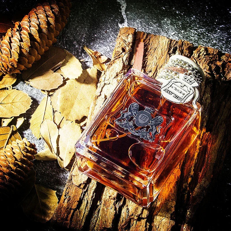 Russian Popular Sandalwood Men's Perfume,luxury Wild Captivating Leather And Cedarwood Notes Perfume,with Amber/musk/ebony Woody