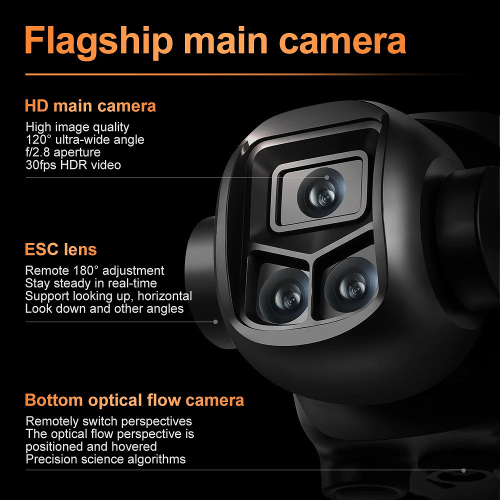 Original V988 Drone 4K HD Camera 360°Obstacle Avoidance Brushless 5G WIFI FPV GPS Quadcopter FPV RC Dron Toy with Big Screen