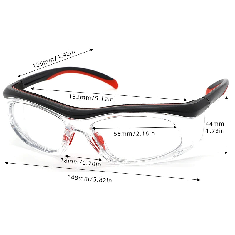 CLLOIO Safety Glasses with Prescription Impact Resistant Industrial Optical Glasses Construction Laboratory Splash Proof Goggles