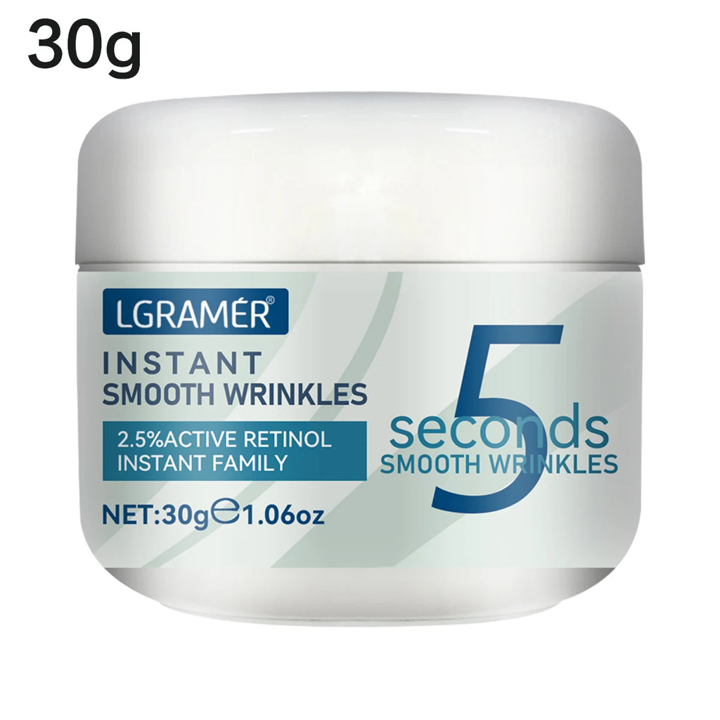 5 Seconds Retinol Anti-Wrinkle Cream Instant Anti Aging Line Fade Cream Firming Face Fine Skin Moisturizing Care Lifting Cream