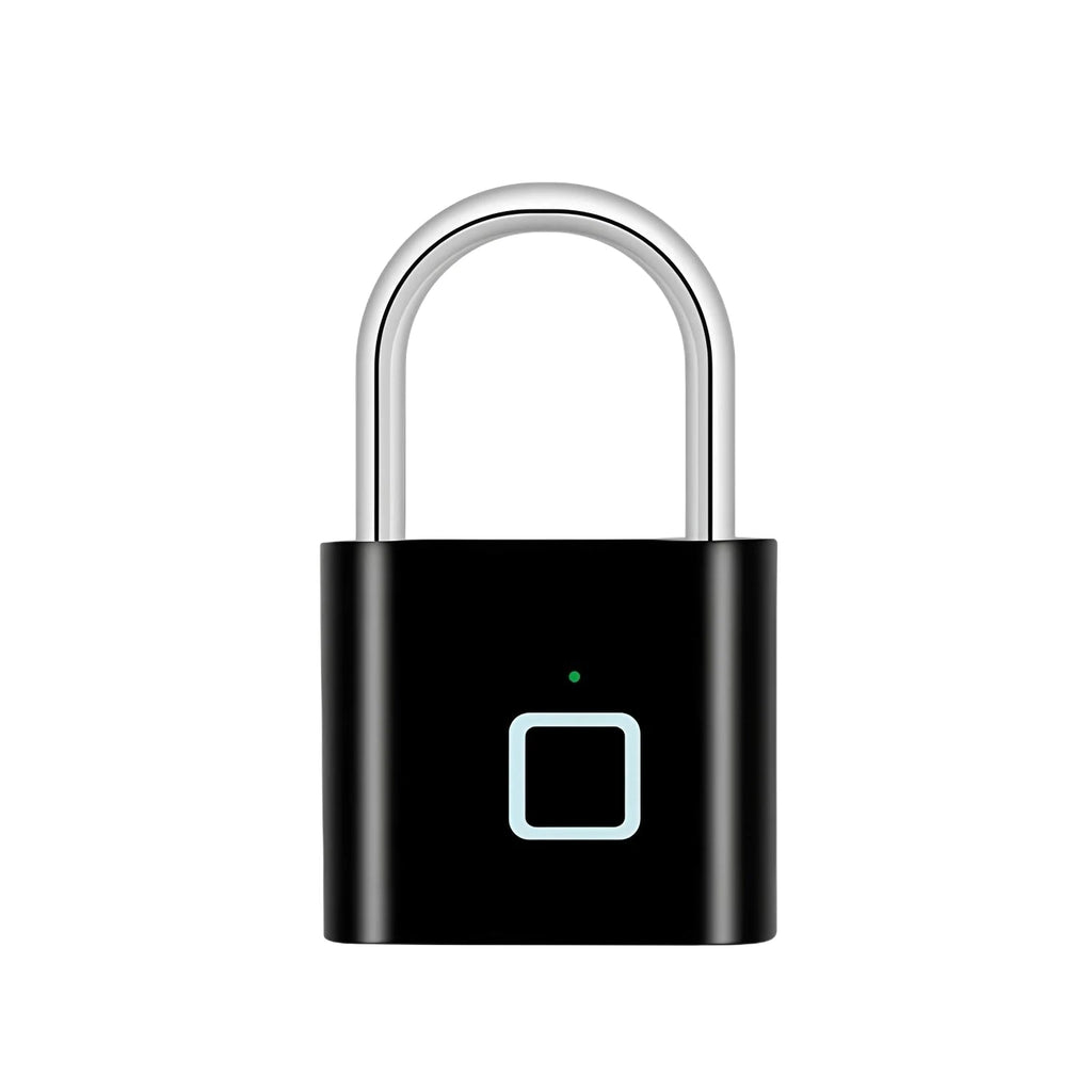 Keyless USB Charging Fingerprint Lock Smart Padlock Waterproof Door Lock 0.2sec Unlock Portable Anti-theft Padlock Zinc
