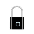 Keyless USB Charging Fingerprint Lock Smart Padlock Waterproof Door Lock 0.2sec Unlock Portable Anti-theft Padlock Zinc