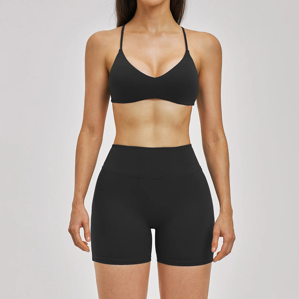 Yoga Set 2PCS Women's Clothes Sports Outfits Fitness Tracksuit Gym Shockproof Workout Clothing Female Fitness Suit Athletic Wear