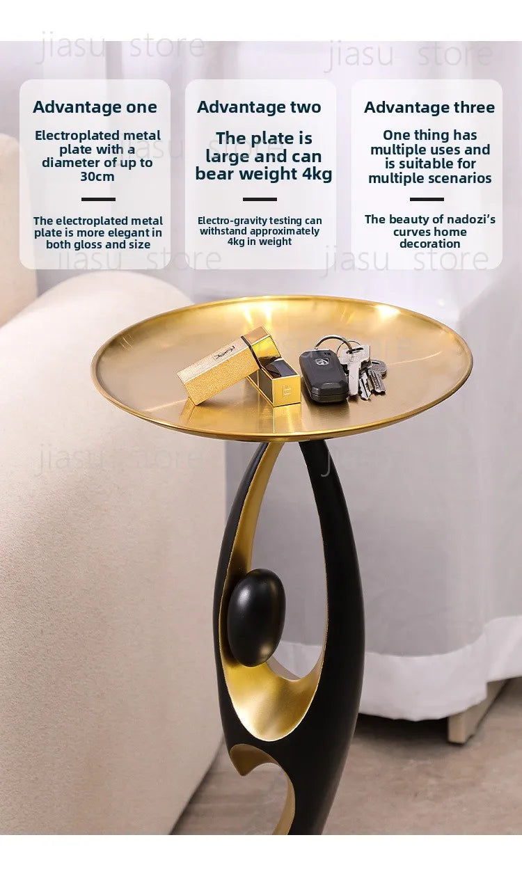 Modern Light Luxury Floor Standing Ornament, Large Home Art Decor for Living Room Model Room Housewarming Gift