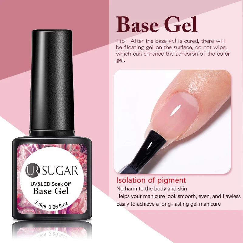 UR SUGAR 7ML Valentine’s Day Gel Nail Polish 107 Colors Classic Black Red Glitter Semi Permanent Autumn Soak Off UV Gel Varnish