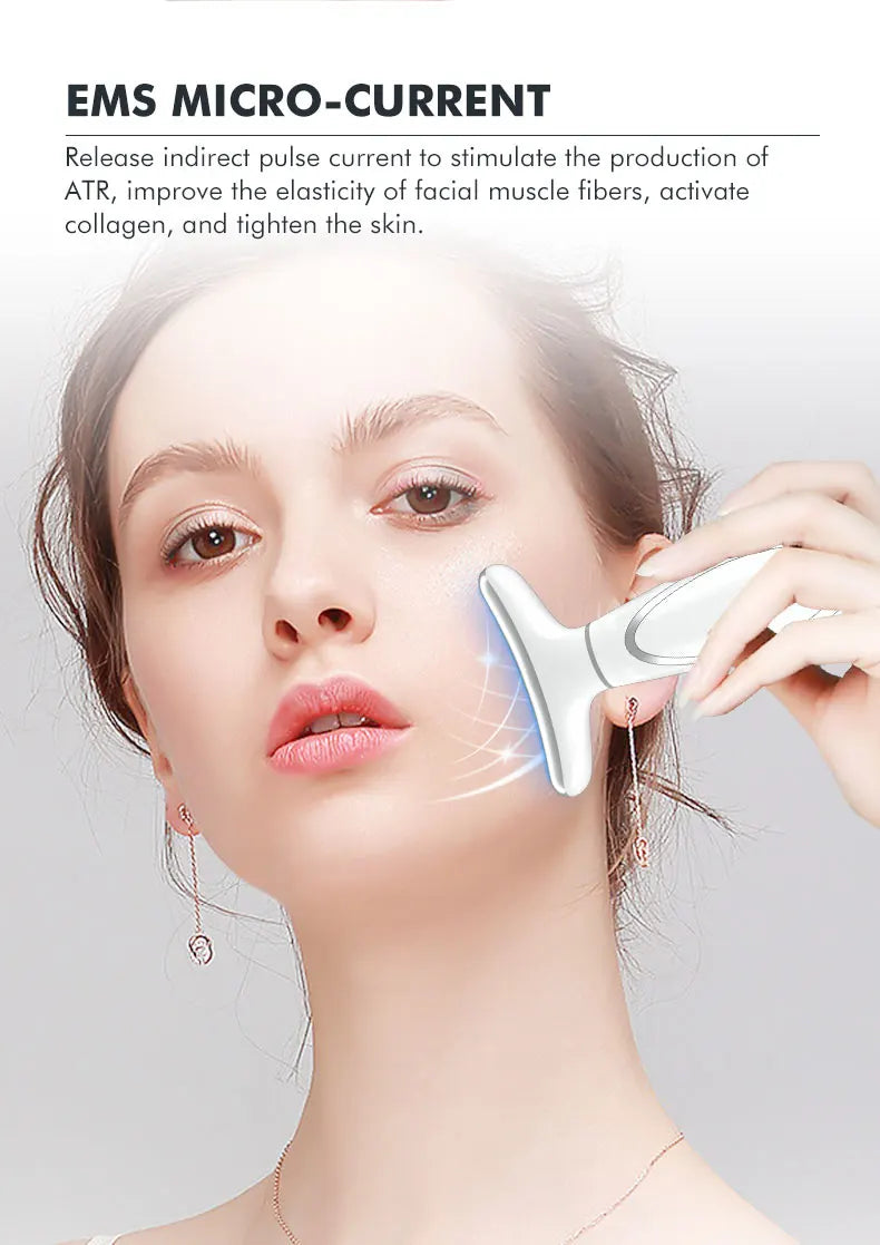 Hot Cold Neck Face Beauty Device Facial Lifting Machine Face Massager Reduce Double Chin Face Sculpting Skin Care Beauty Tools