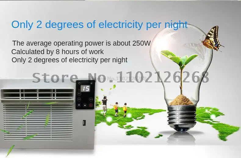 Desktop Air Conditioner Household Air Cooler Mini Air Conditioning With Remote Control LED Control Panel 12-Hour Timer
